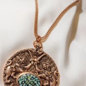 Circle of Guardians Turquoise Pendant